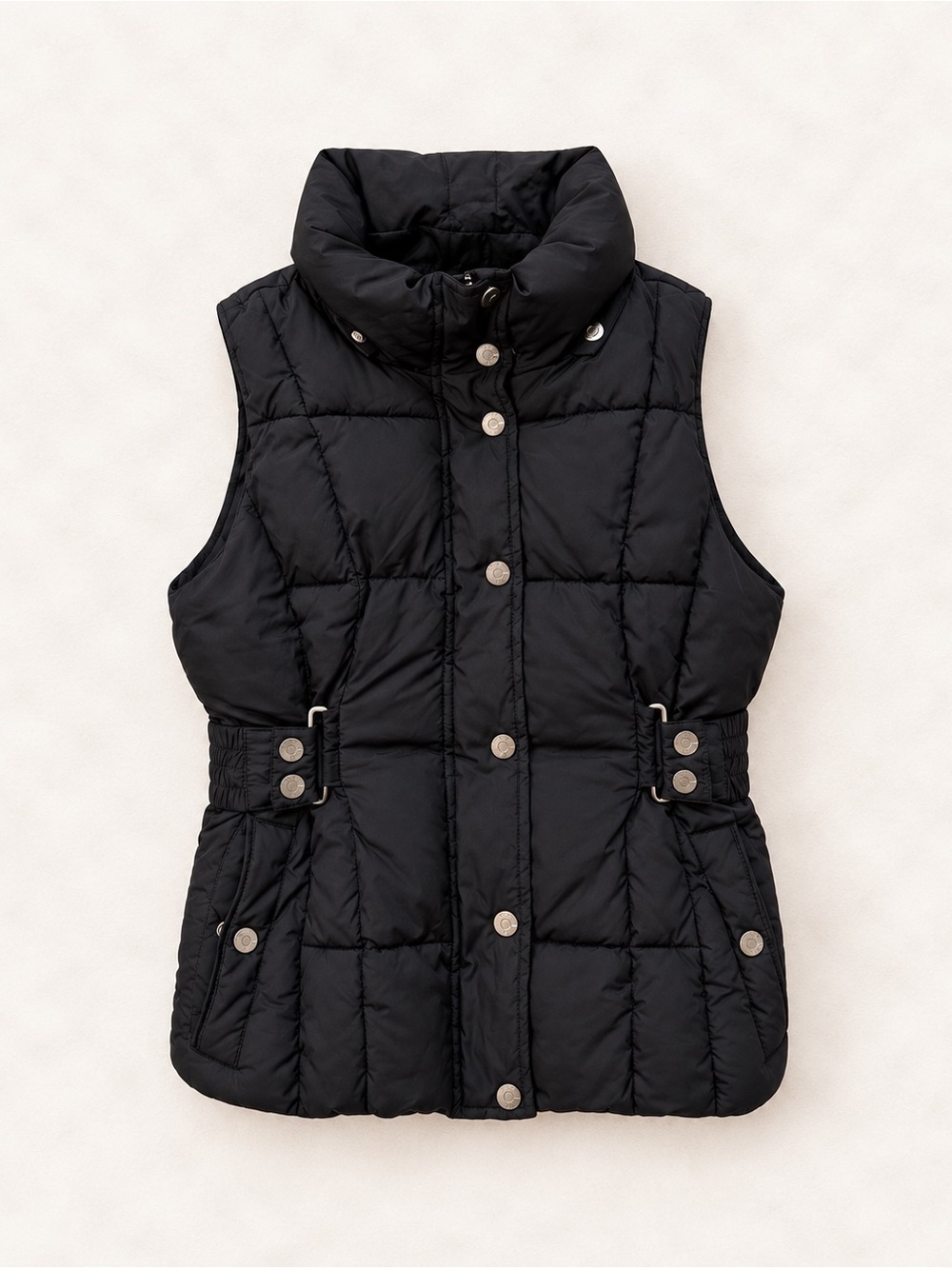 Guess XS Classic Black Quilted Puffer Vest / Women’s fall/winter Outerwear